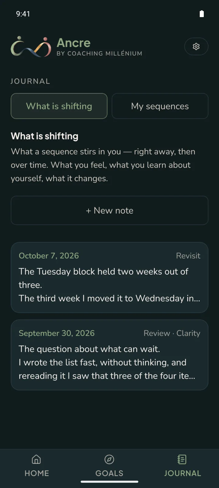 Ancre's journal, What is shifting tab, with a review and a revisit.